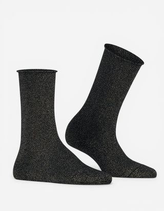 Shiny Sock Strumpor Svartguld