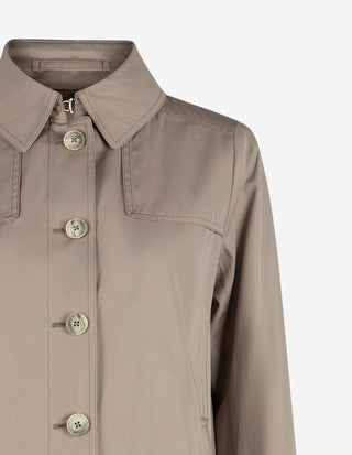 Trenchcoat A-linjeformad Mörkbeige