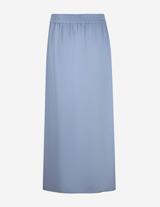 Satin Kjol Blå