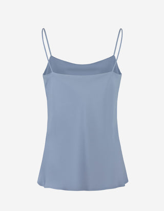 Satin Linne Blå