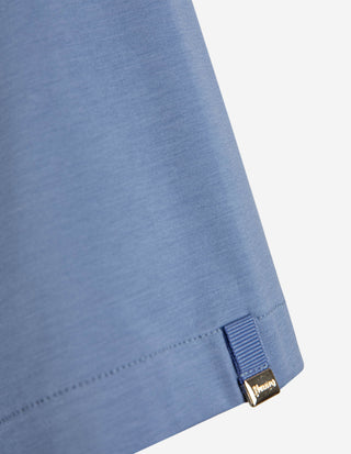 T-Shirt Bomullsstretch  Blå