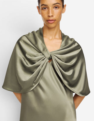 Pinlos Poncho Mossgrön One Size