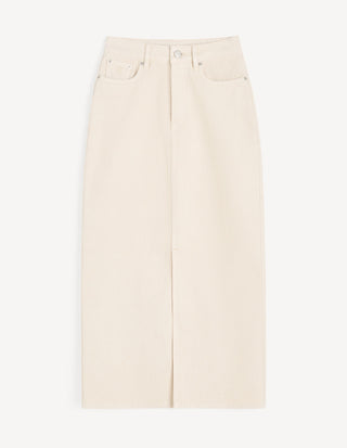 Phoenix Denimkjol Benvit