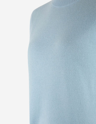 Signe T-shirt Ull/Cashmere Ljusblå