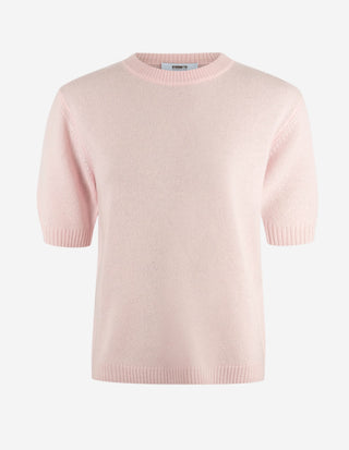 Signe T-shirt Ull/Cashmere Ljusrosa