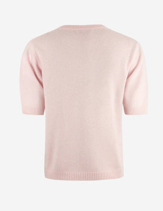 Signe T-shirt Ull/Cashmere Ljusrosa