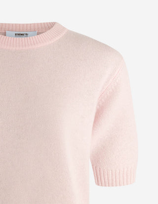 Signe T-shirt Ull/Cashmere Ljusrosa