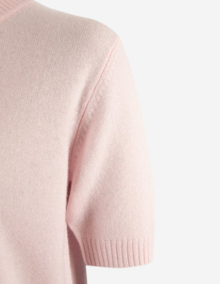 Signe T-shirt Ull/Cashmere Ljusrosa