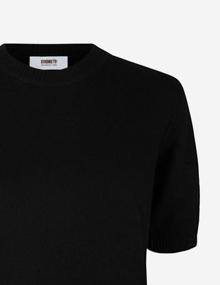 Signe T-Shirt Ull/Kashmir Svart