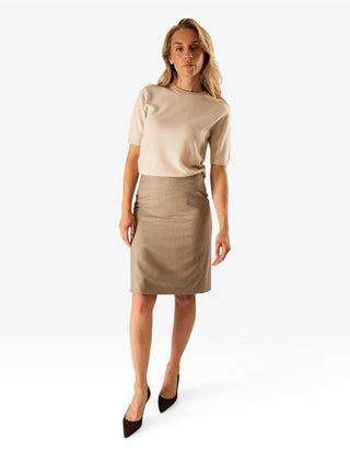 Sivan Kjol Ull Beige