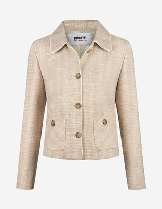 Olivia Kavaj Bouclé Creme/Beige