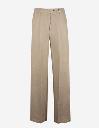 Lorenza Byxa Linne Beige
