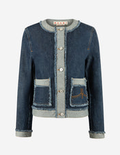 Inside-out Jeansjacka Denim Blå