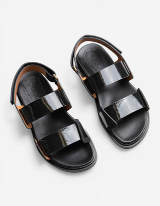 Fussbett Sandal Svart Lack