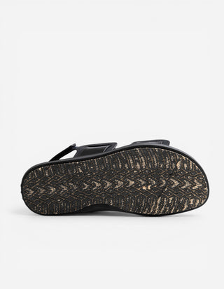 Fussbett Sandal Svart Lack