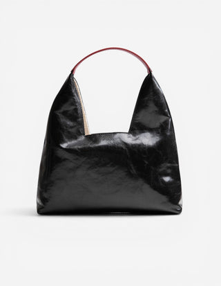 Top Handle Mini Väska Svart/Burgundy One Size