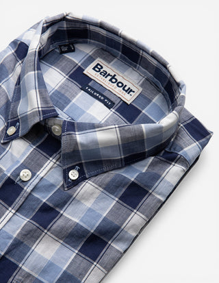 Harwood Skjorta Tailored Ginghamrutig Blå