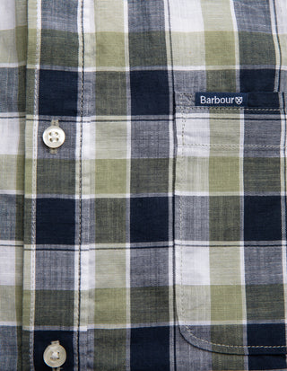 Harwood Skjorta Tailored Ginghamrutig Olivgrön