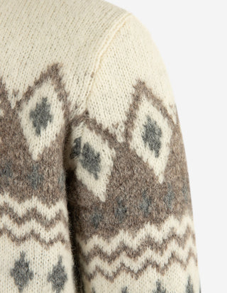 Tröja Rundhals Merino Alpacka Fair Isle Benvit