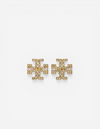 Kira Pave Stud Örhängen Guld/Kristall