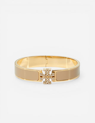Kira Enamel Armband Guld/Beige