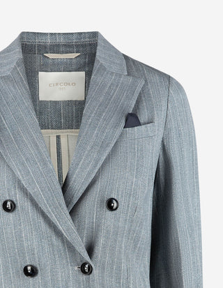 DB Blazer Blå Randig