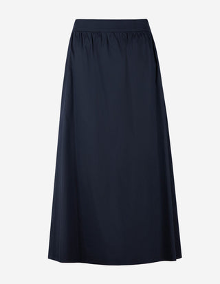Poplin Kjol Marinblå