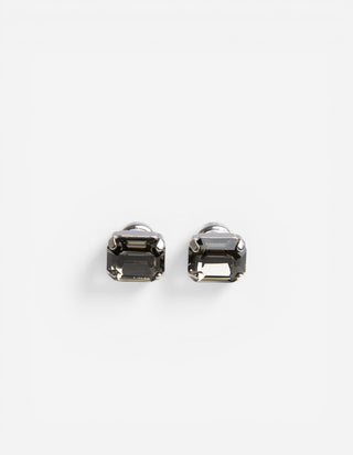 Lydia Örhänge Rhodium/Svart