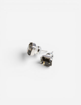 Lydia Örhänge Rhodium/Svart