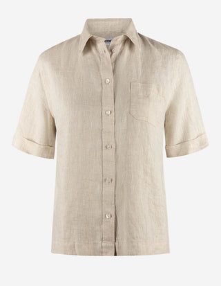 Moa SS Skjorta Beige