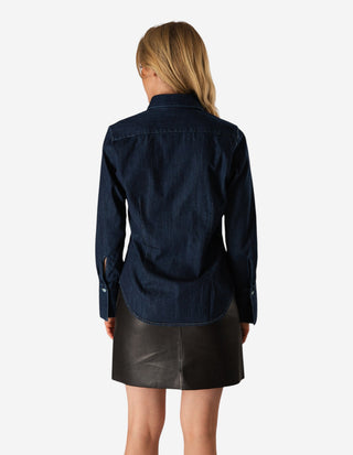 Molly Denimskjorta Mörkblå