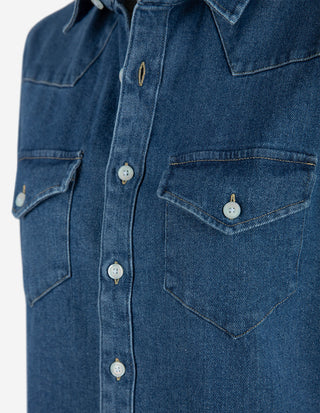 Maja Overshirt Denim Blå