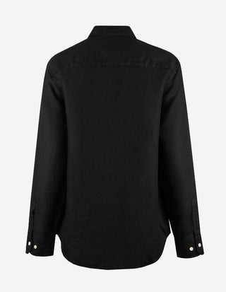 Maja Overshirt Linne Svart