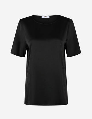 Kortärmad Blus Svart