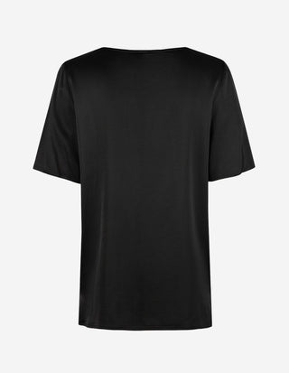 Kortärmad Blus Svart