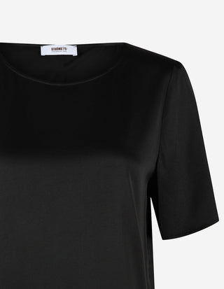 Kortärmad Blus Svart