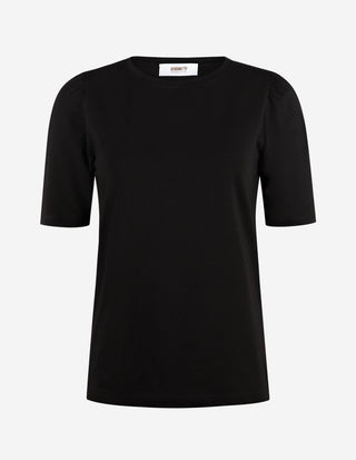 Alice T-shirt Puff Sleeve Svart