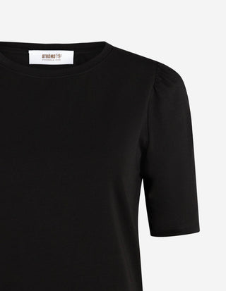 Alice T-shirt Puff Sleeve Svart