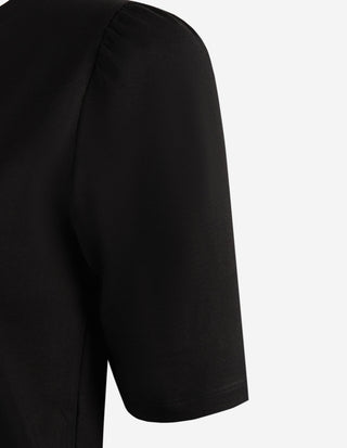 Alice T-shirt Puff Sleeve Svart