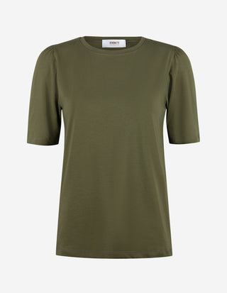 Alice T-shirt Puff Sleeve Grön