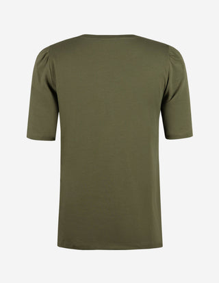 Alice T-shirt Puff Sleeve Grön