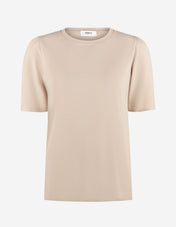 Alice T-shirt Puff Sleeve Beige