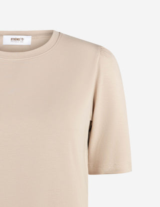 Alice T-shirt Puff Sleeve Beige