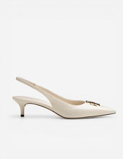 Eleanor Slingback Sko Benvit