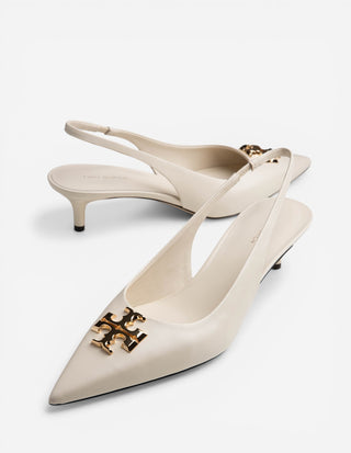 Eleanor Slingback Sko Benvit