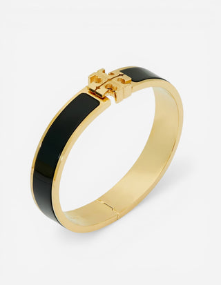 Kira Enamel Armband Guld/Svart