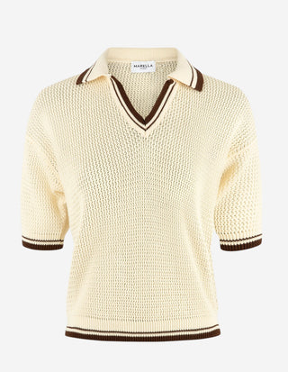 Mlslembi Polo Piquet Benvit/Brun