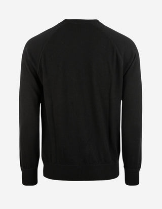 Tröja Rundhals Raglan Cashmere Svart