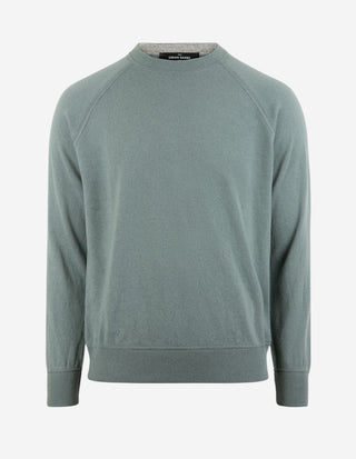Tröja Rundhals Raglan Cashmere Mintgrön
