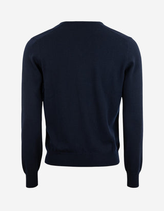 Tröja V-ringad Cashmere Navy